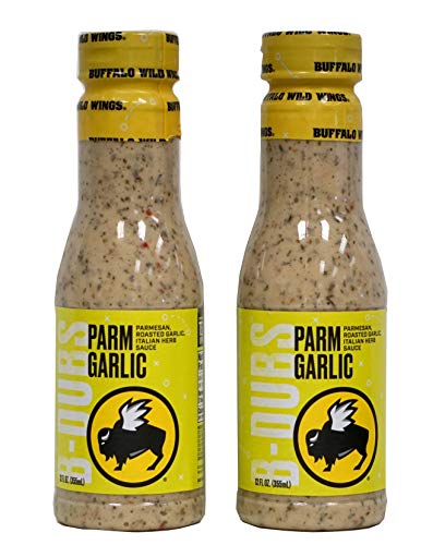 Bundle of 2 - Buffalo Wild Wings Parmesan Roasted Garlic Sauces, 12 fl...