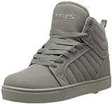 Heelys Boys' Uptown Sneaker, Grey Solid, 5 M US Big Kid