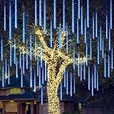 Christmas Meteor Shower Lights Falling Rain Drop Icicle String Lights...