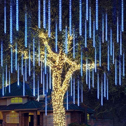 Joiedomi Christmas Meteor Shower Lights Falling Rain Drop Icicle...