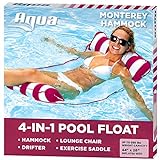 Aqua 4-in-1 Monterey Pool Hammock & Float, 50% Thicker, Patented...