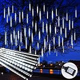 Minetom Christmas Meteor Shower Lights Outdoor, 11.8 Inches 10 Tubes...