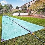 Team Magnus 31ft Slip and Slide Water Slide with Inflatable Crash Pad,...