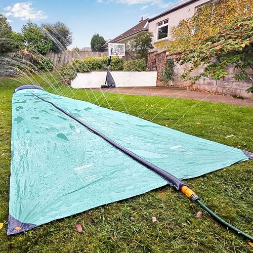 Team Magnus 31ft Slip and Slide Water Slide with Inflatable Crash Pad,...