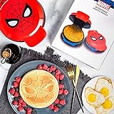Uncanny Brands Marvel Spiderman Waffle Maker -Spidey's Mask on Your...
