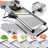 Gramercy Adjustable Mandoline Food Slicer, Mandoline Slicer for...