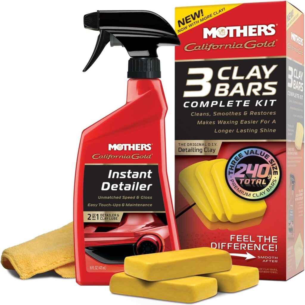 Mothers 07240 California Gold Clay Bar System – For a Factory-Smooth Finish