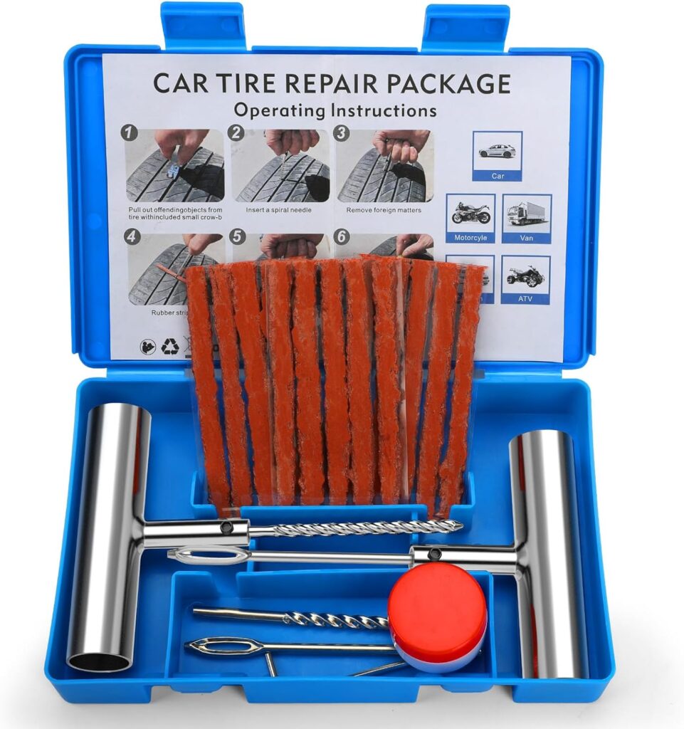 BETOOLL 67Pc Tire Repair Kit – Heavy-Duty and Versatile for Every Tire Emergency