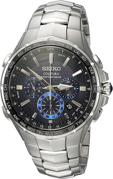 Seiko Men’s COUTURA Japanese-Quartz Watch