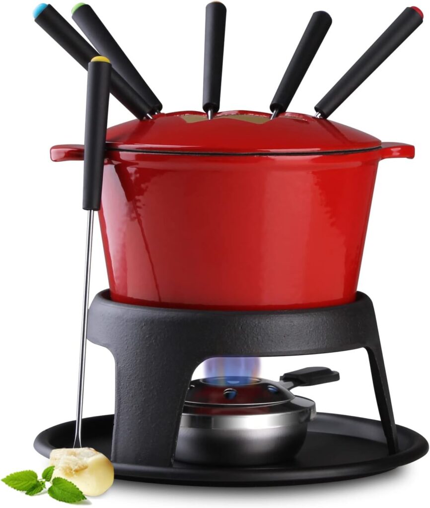 Artestia Cast Iron Fondue Set – Stylish & Durable