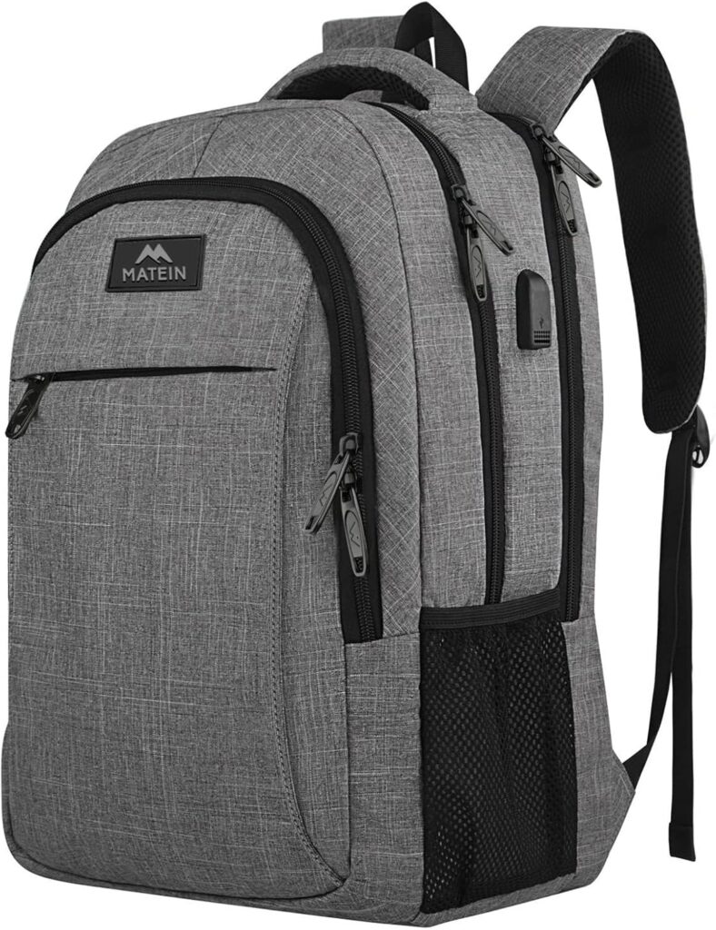 Matein Travel Backpack – Slim, Durable, and Anti-Theft